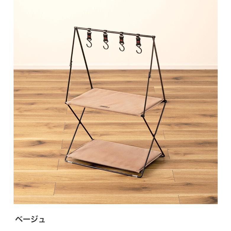 収納 ラック サイドテーブル シェルフ 折りたたみ 吊り下げ