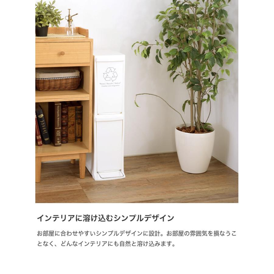 ゴミ箱 ごみ箱 ダストボックス 20L 10L リットル 2段 分別 縦型 スリム