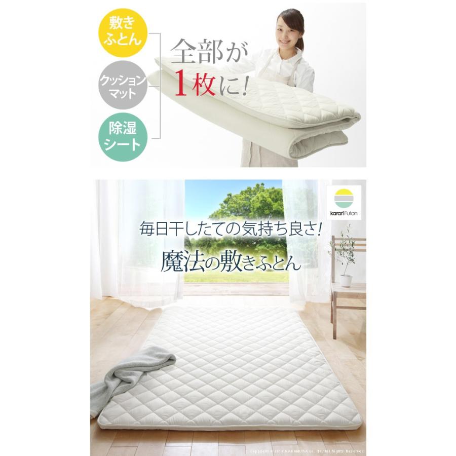 Karari Futon カラリフトン 敷き布団 除湿 吸湿 オールインワン 敷布団 湿気吸収_2