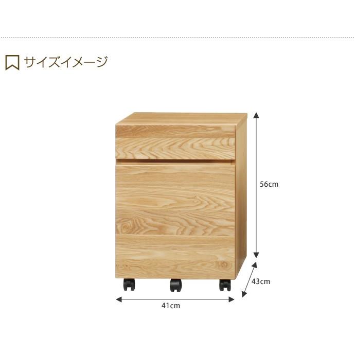 チェスト キャスター付き サイドチェスト デスクチェスト デスク