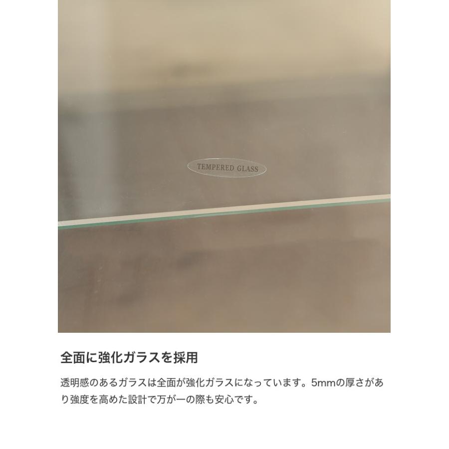 コレクションラック(強化ガラス)　幅42.5 楽天市場】コレクションケース 4段 4面ガラス 幅42.5 奥行36.5