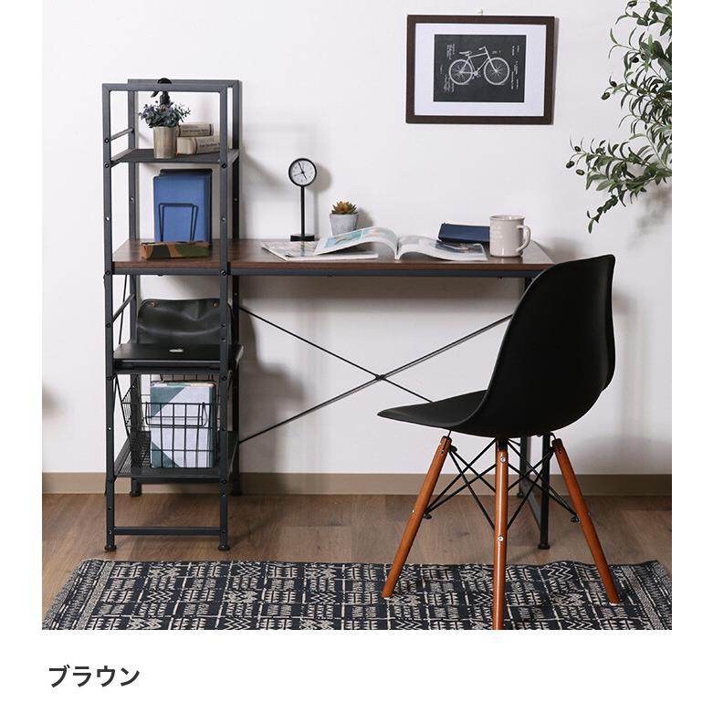 ワークデスク 広々天板 勉強 机 リモート PC パソコン 高さ72cm ラック