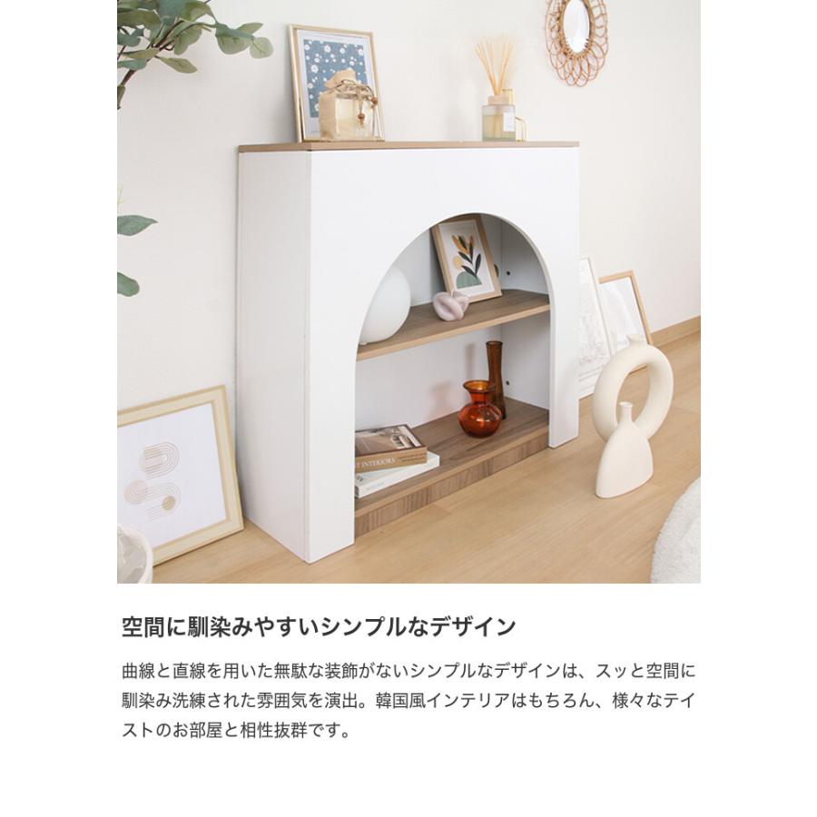 マントルピース 収納 完成品 ラック オープンラック ディスプレイラック マントルピース 幅60cm 完成品 可動棚 （ オープンラック 棚 ラック