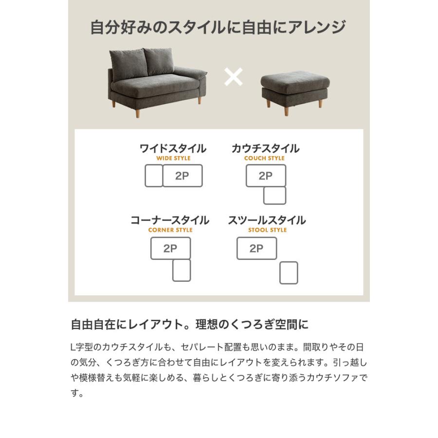 ソファ ソファー オットマン コンパクトソファ 2人掛け 2人用 