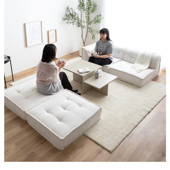 ソファ 1人掛け フロア ロー コーデュロイ コンパクト 低め 1P 一人用