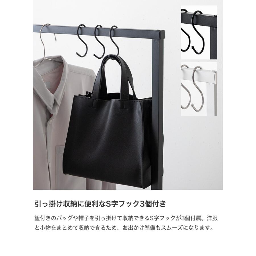 ハンガーラック 2段 頑丈 洋服掛け コート掛け コートハンガー 衣類