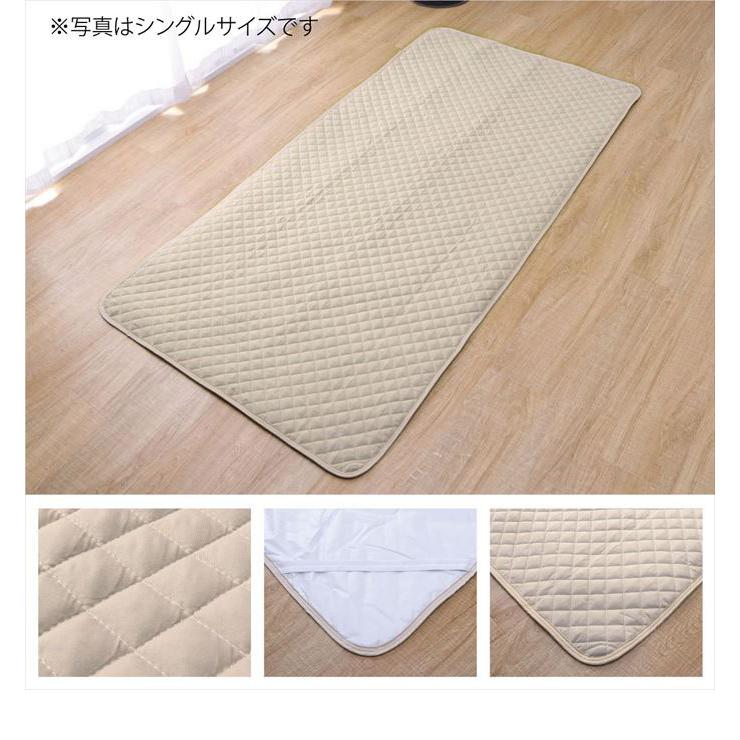 ベッドパッド セミダブル 敷きパッド 寝具 シーツ オールシーズン 快適睡眠 アレルプルーフ 抗菌 消臭 防臭 抗アレル マットレス アレル物質吸着 防水 清潔_10