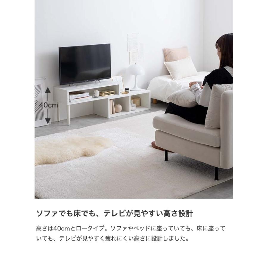 Cielo シエロ テレビ台 TV台 テレビボード ローボード テレビラック AVラック コーナー 伸縮型 伸長式 木目調 収納 オープン 韓国 インテリア 一人暮らし｜kagu350｜14