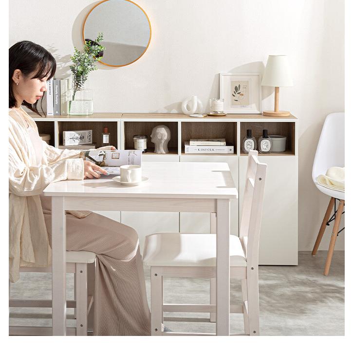 【幅96cm】Canon キャビネット 収納 バイカラー 楽天市場】新生活 Canon バイカラー キャビネット 幅96cm ホワイト
