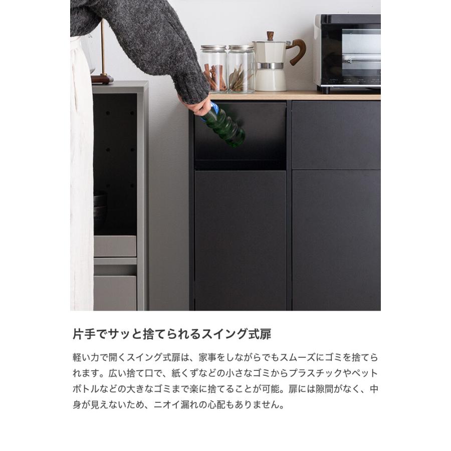 3連式ゴミ箱 分別 ダストボックス ごみ 縦型 ふた付 フタ 蓋 おしゃれ