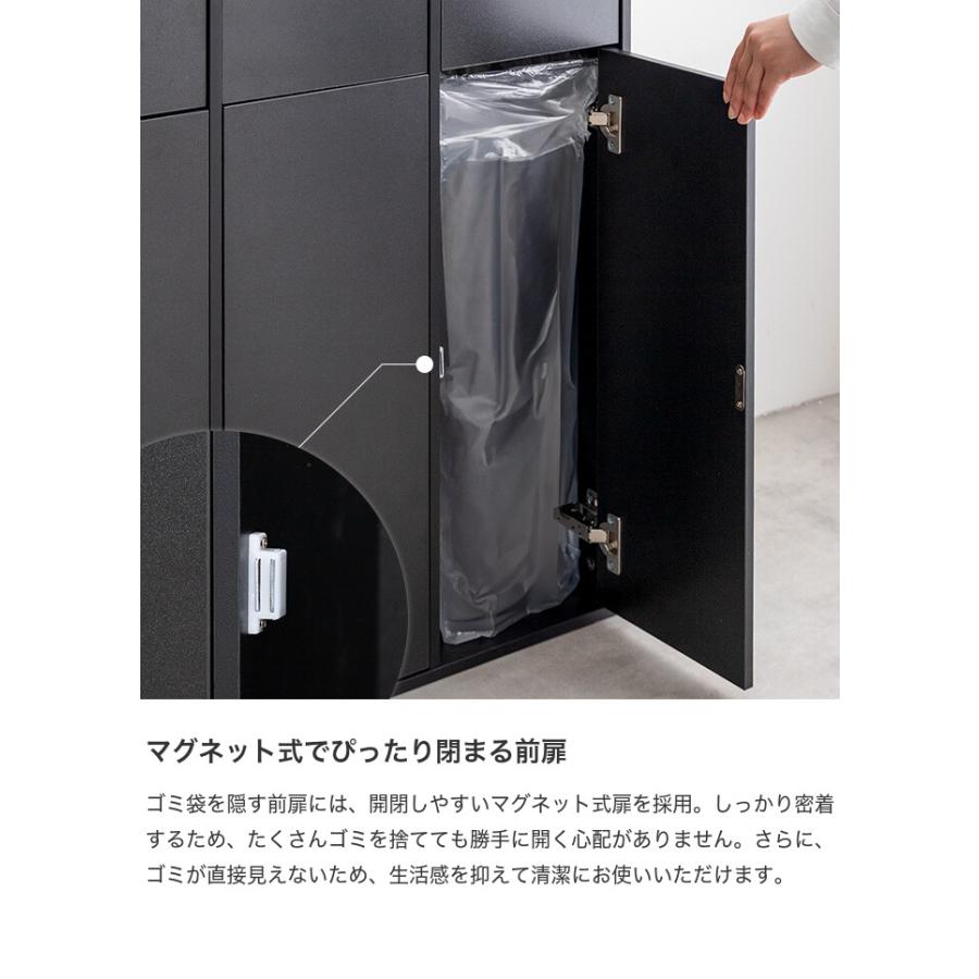 3連式ゴミ箱 分別 ダストボックス ごみ 縦型 ふた付 フタ 蓋 おしゃれ