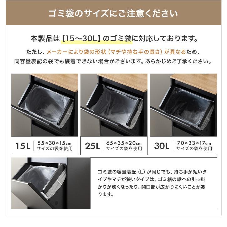 ゴミ箱 ダストボックス 分別 二段 15L 20L 縦型 フラップ式 キッチン