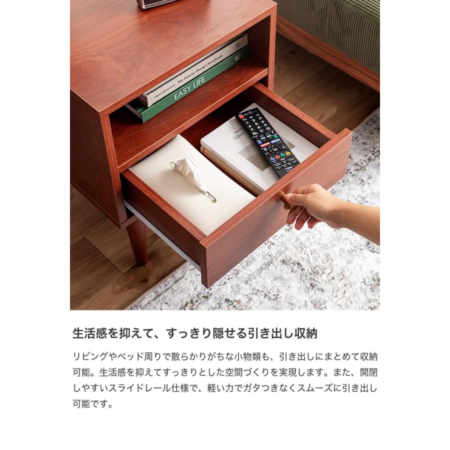 木製 サイドテーブル ラック 収納棚 引き出し付き サイドテーブル 木製 チェスト キャビネット 収納棚 サイドラック