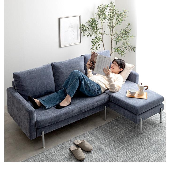 ソファー 3人掛け　カウチソファー L字ソファ オットマン付き 2.5人掛け MODERN DECO カウチソファ ソファー 3人掛け おしゃれ ソファ