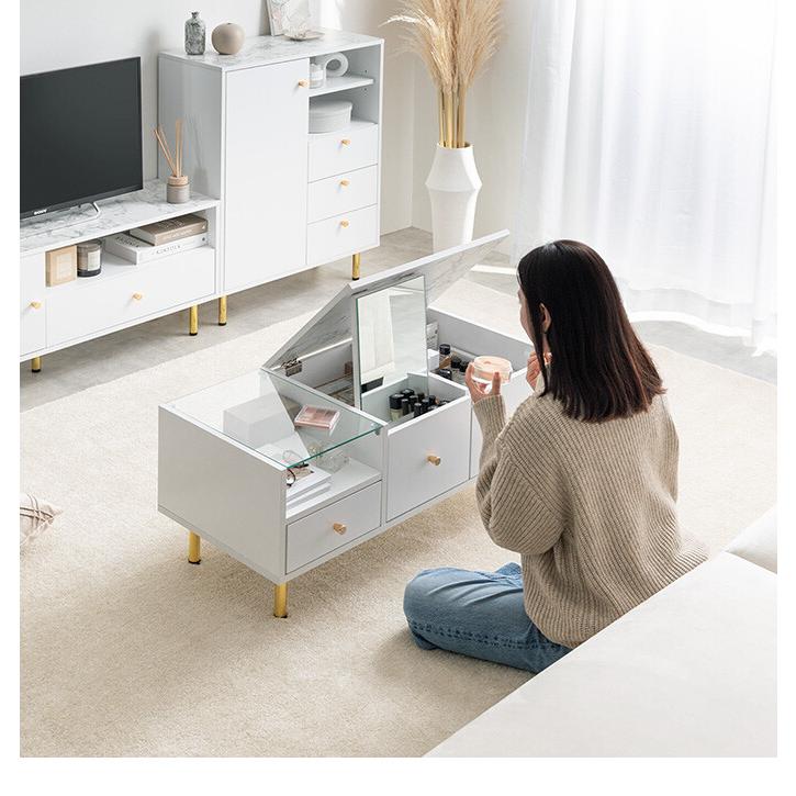 Camila カミラ ドレッサーテーブル センターテーブル 鏡台 化粧 Camila カミラ ドレッサーテーブル センターテーブル 鏡台 化粧