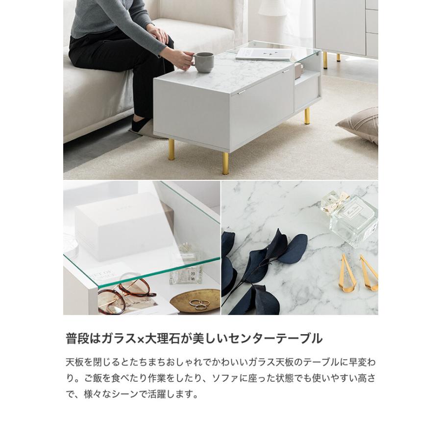 ドレッサーテーブル センターテーブル 鏡台 化粧台 メイク台 ロー 机