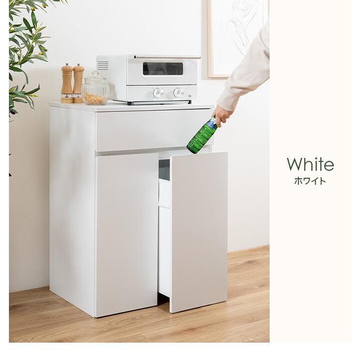 ゴミ箱 分別 45リットル 45L ダストボックス キッチンカウンター ごみ箱 キャスター付き 2つ スリム コンパクト 大容量 キッチン収納 リビング 木目調の画像