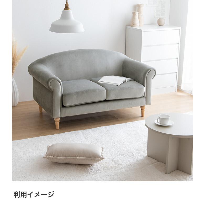 ソファ 二人掛けソファ ベロアソファ ローソファ フロアソファ 韓国