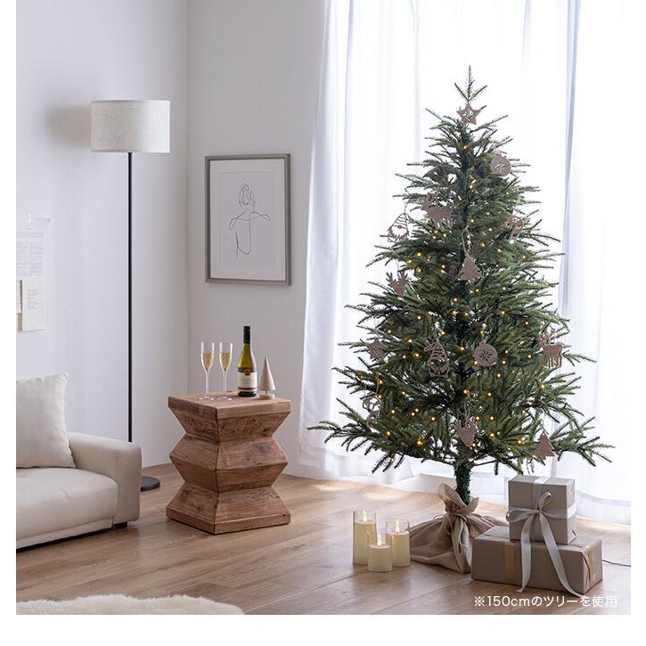 クリスマスツリー ツリー 120cm LEDライト付き ドイツトウヒ ヌード