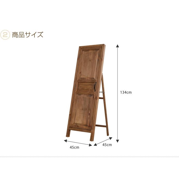 ドアミラー ドア付きミラー レトロ ビンテージ 古民家 北欧 通販 フック付きミラー シンプル モダン カフェ