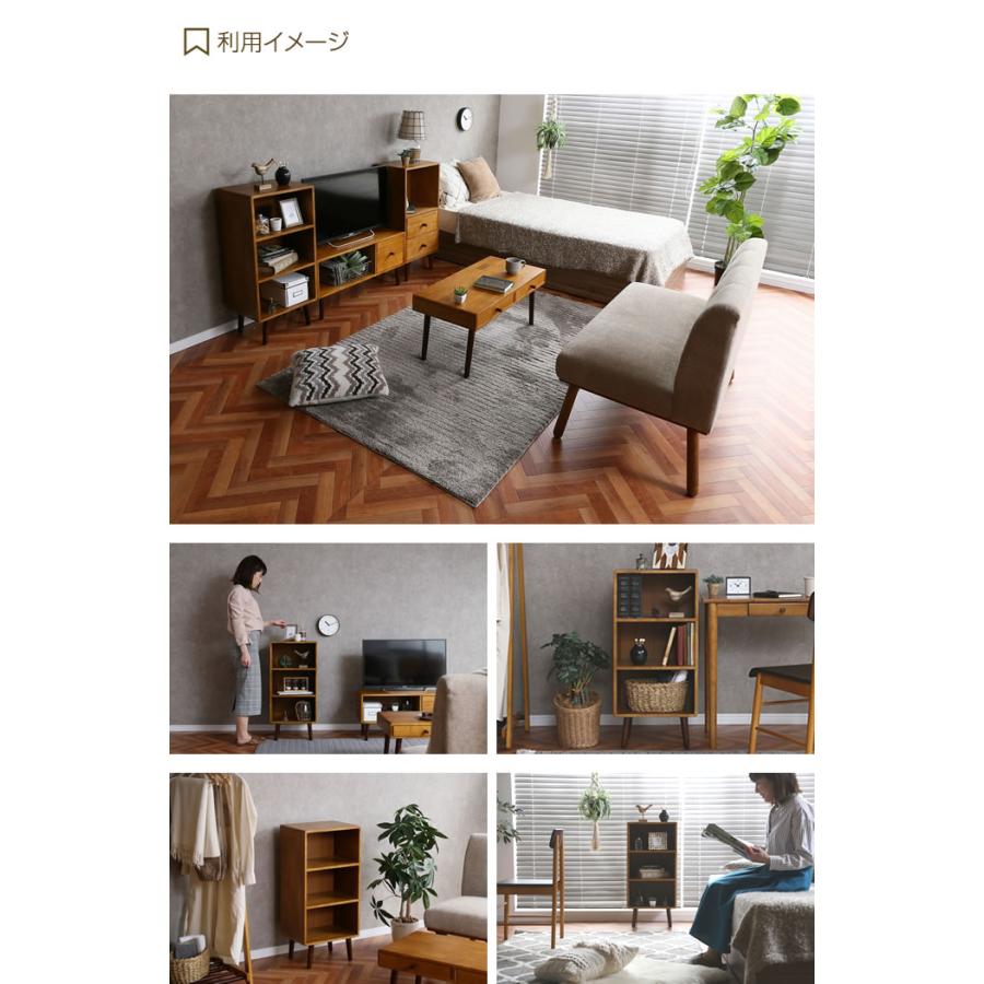 幅40cm ラック シェルフ 3段 収納 収納家具 リビング 整理 棚 奥行30cm