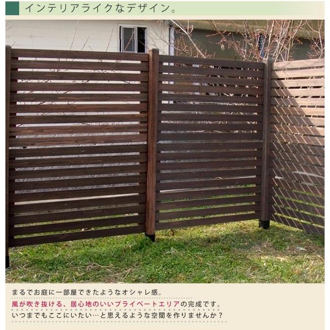ボーダー 木製フェンス 目隠し ナチュラル エクステリア 埋め込み Diy 簡単 連結 土中 G459 家具350 通販 Yahoo ショッピング
