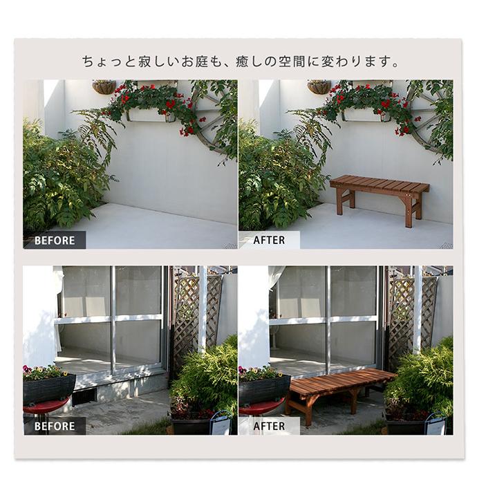 ガーデン ベンチ ガーデンベンチ デッキ 縁台 えん台 ウッドベンチ