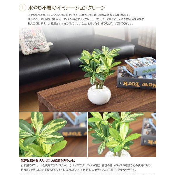 観葉植物 光触媒 造花 シェフレラポット グリーン 人工植物 消臭 抗菌