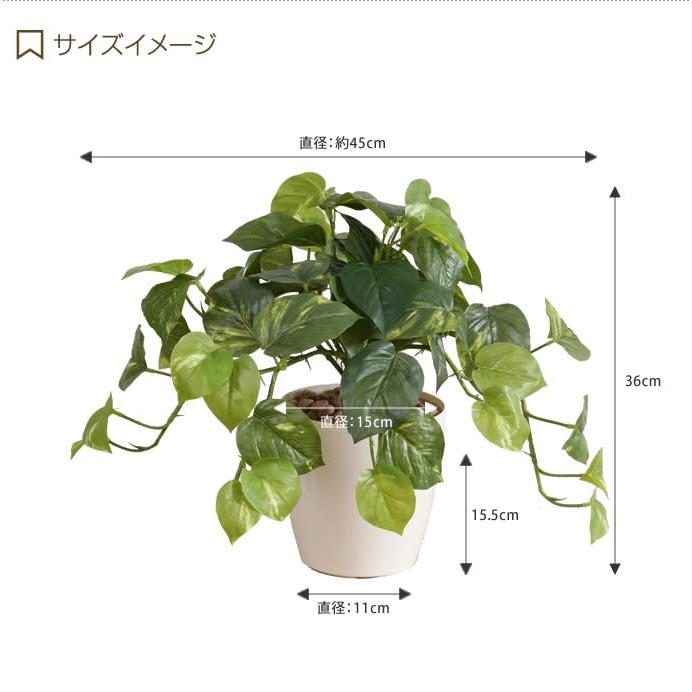 Fresh Pothos フレッシュポトスM 人工植物 観葉植物 光触媒 水やり不要