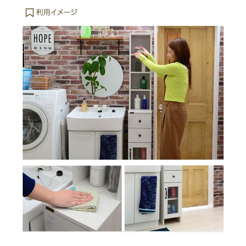 隙間収納 ランドリーラック 収納 すき間収納 棚 ラック チェスト 収納棚 スリム おしゃれ シンプル 洗面所 脱衣所 キッチン 幅30cm 省スペース_6