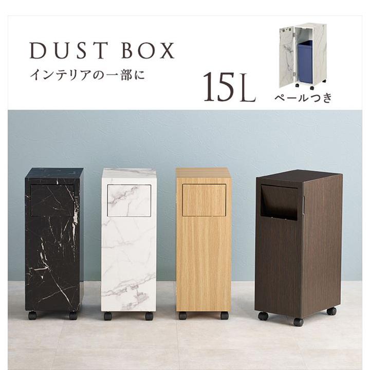 ゴミ箱 ダストボックス 雑貨 インテリア ペール付き おしゃれ 木目