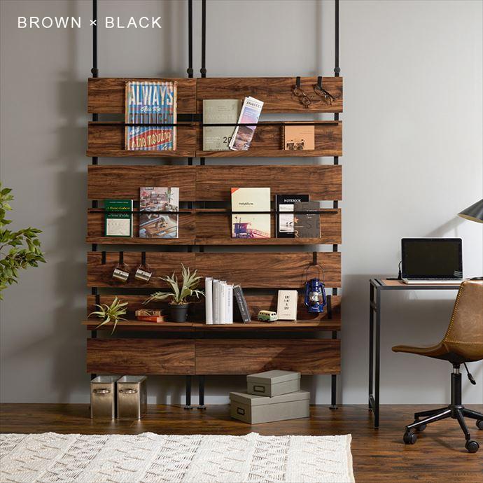 マガジンラック 棚付き 壁面ラック 雑誌 パンフレット ディスプレイ