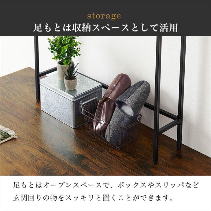 コンソールテーブル コンクリート柄 テーブルデスクテーブル マーブルグレー 幅80 コンソールテーブル 収納テーブル 棚 ラック 玄関収納 サイド