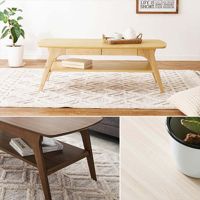 センターテーブル 引き出し ローテーブル リビングテーブル ソファー