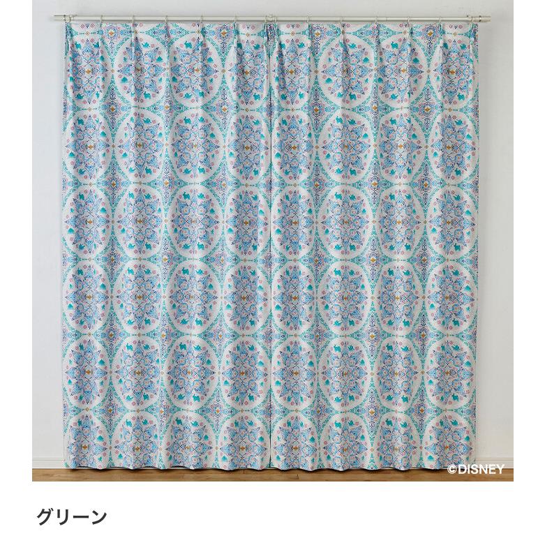 ドレープカーテン 100×200 ディズニー Disny アラジン ジャスミン 魔法