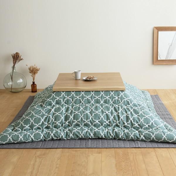 当店オリジナル！　モロッカン柄 こたつ布団　厚掛け単品 205cm&times;205cm　「正方形75〜90cm」用