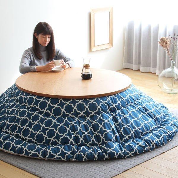 こたつ布団　円形 245cm こたつ布団セット こたつセット 丸型 円形 掛け敷き布団セット