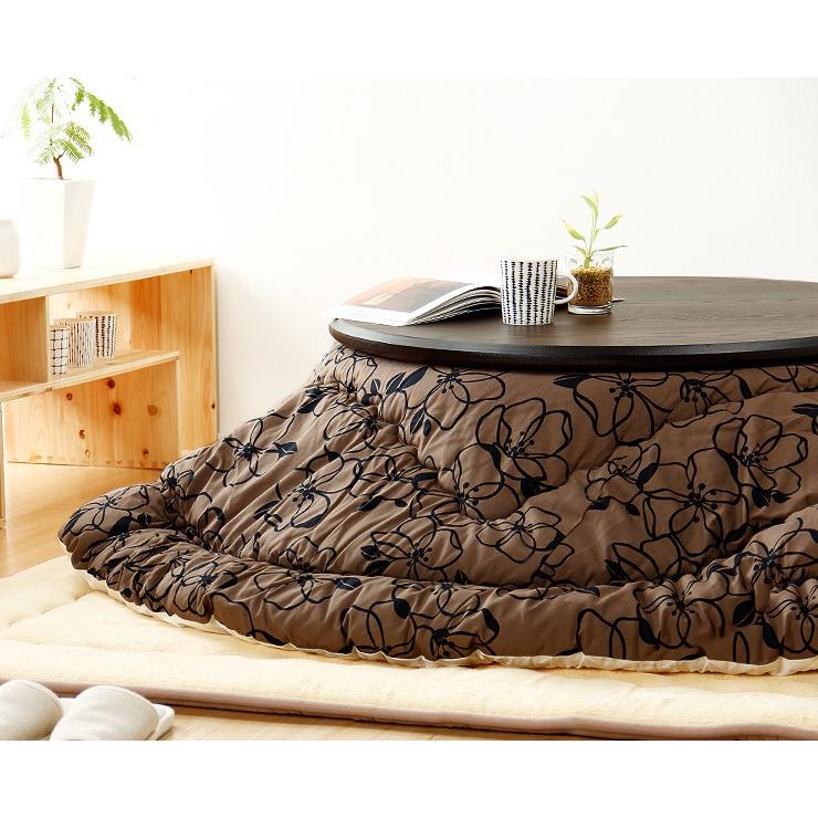 円形こたつ　タモ　９０㎝丸 楽天市場】家具調こたつ 円形 90cm 木製 タモ材ダイニング テーブル 丸