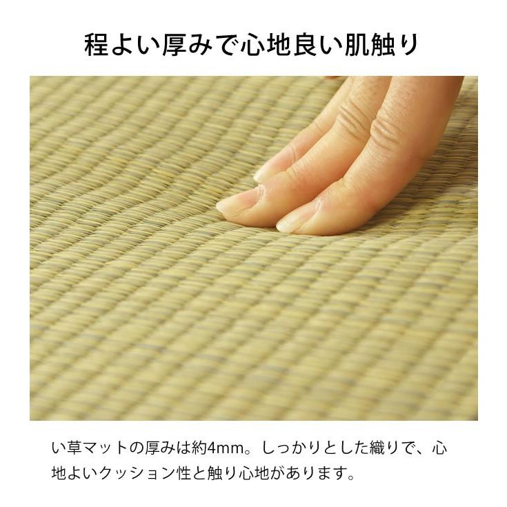 い草マット 湿気を逃がしてくれる 寝ござ 88×190cm 「花ことば」(い草枕付) 寝汗対策 和風 サマーマット おしゃれ 涼しい 夏用 インスタイル_4