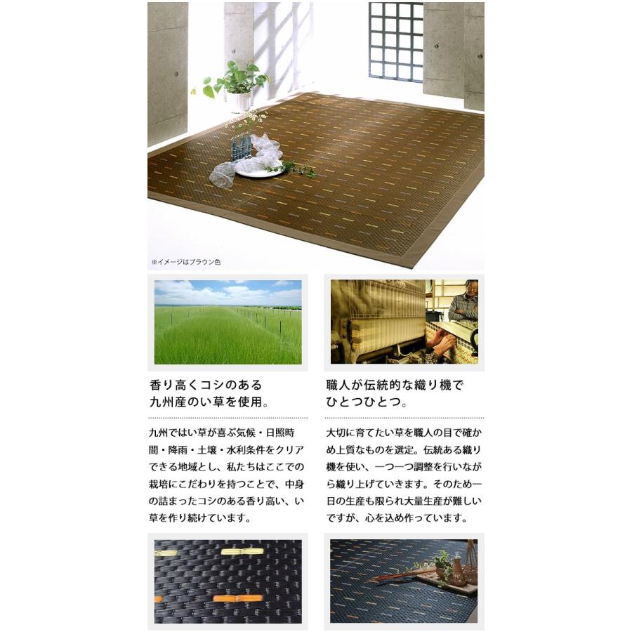 カーペット 190×250cm 「ステンシル」 裏貼り加工 和風 モダン 涼しい 夏用 【Grunge】 おしゃれ インスタイル