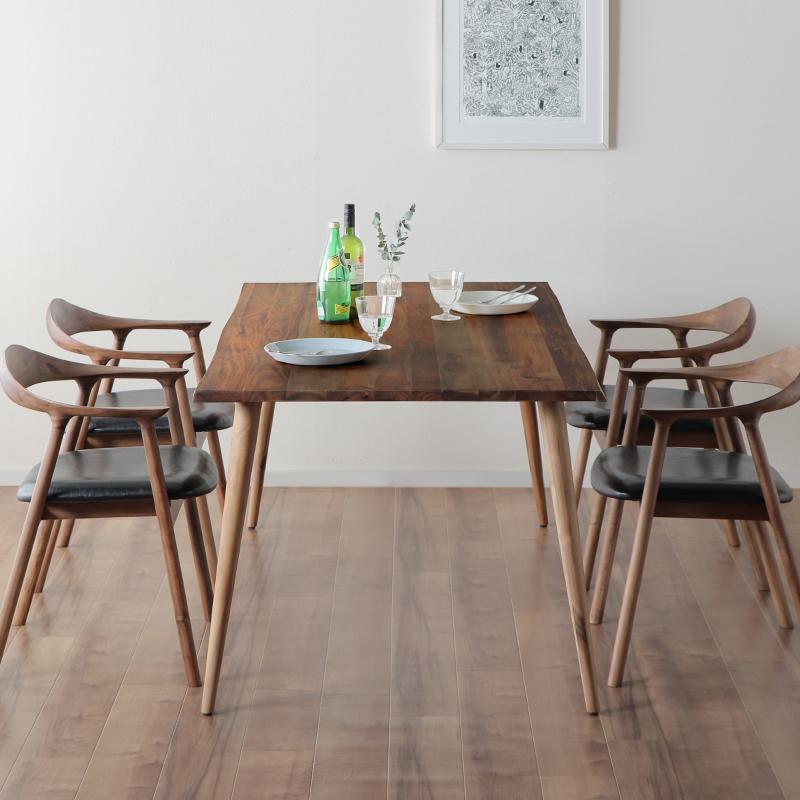 木製ダイニングテーブル 7点セット 180cmテーブル＋チェア6脚 ※代引き