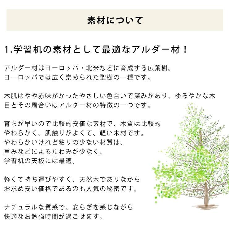 大人になっても使える シンプルでおしゃれな学習机 サイズ 90cm（コンセント付き）  レクス 自宅学習 リビング学習_8
