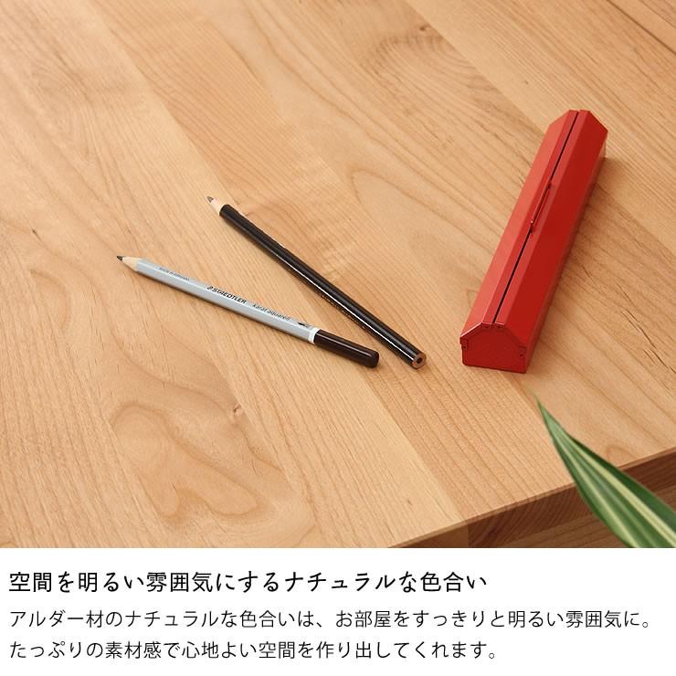 【杉工場】【クッカ】　シンプルで機能的な斜め脚が特徴　アルダー材の学習机 90cm幅 自宅学習 リビング学習_5