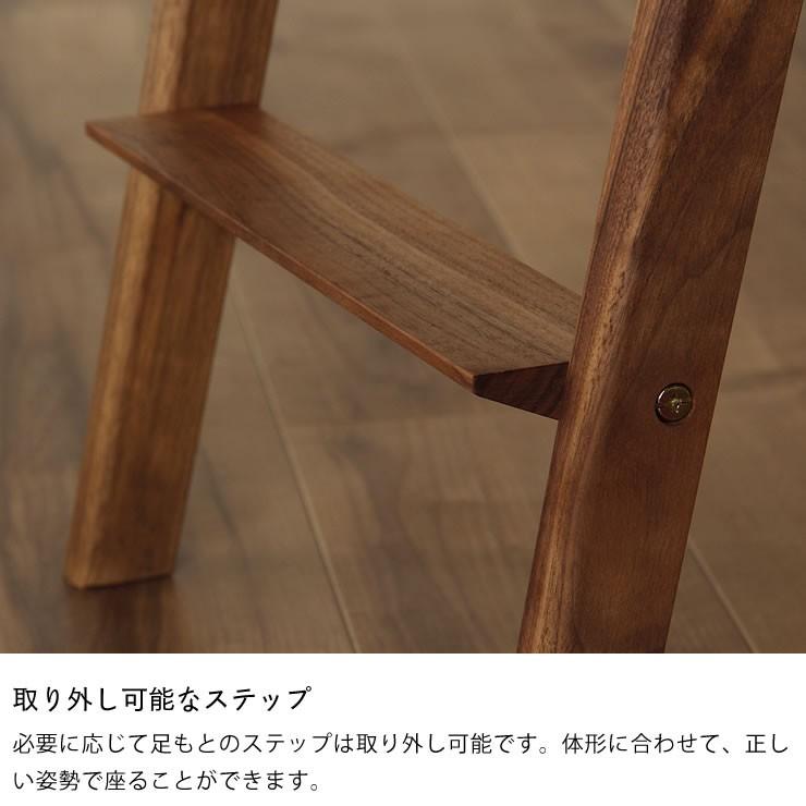 【杉工場】【スピカ】　すっきりシンプルデザインの　学習椅子・学習チェア（布座）　ブラウン（ウォールナット）　※代引き不可_8