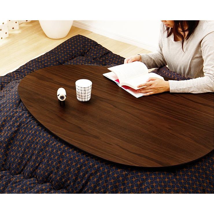 家具調コタツ・こたつ 楕円形 110cm丸 木製こたつ : 家具の里 - 通販