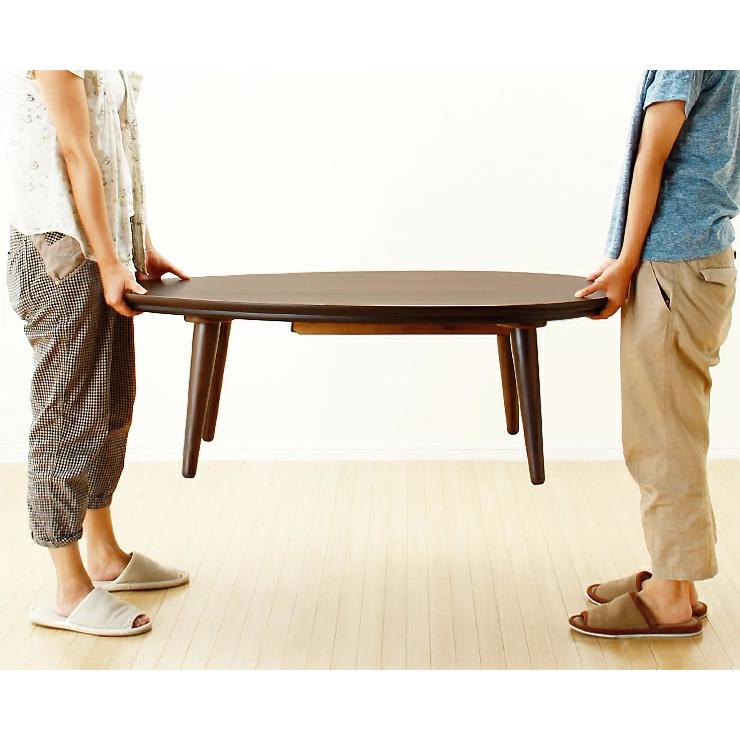 家具調コタツ・こたつ 楕円形 110cm丸 木製こたつ : 家具の里 - 通販