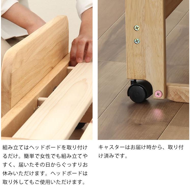 折りたたみベッド 軽くてスムーズ シングルベッド ロータイプ : 家具の