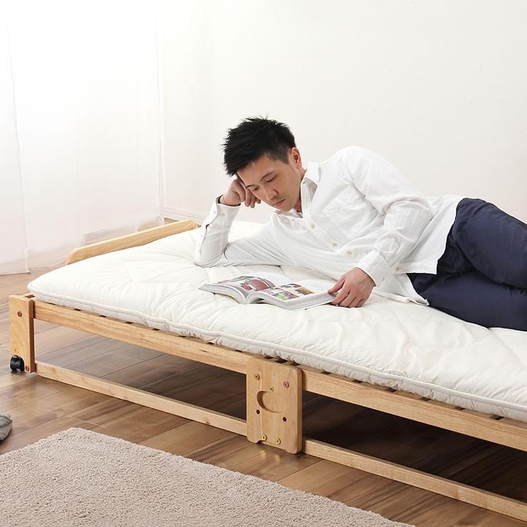 折りたたみベッド 軽くてスムーズ シングルベッド ロータイプ |  | 19
