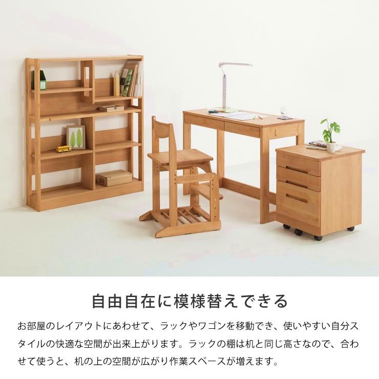 大人も子供も使いやすい シンプルでスリムな学習机 (幅100×奥行45×高73