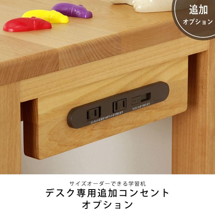 シンプルでスリムな学習机 コンセント 2口 USB(追加オプション シンプルでスリムな学習机 コンセント 2口 USB(追加オプション